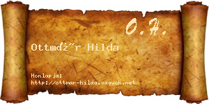 Ottmár Hilda névjegykártya
